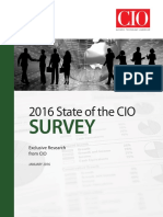 2016 State of The Cio Executive Summary