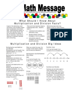 grade 4 math parent newsletter basic facts multiplication and division 4 4