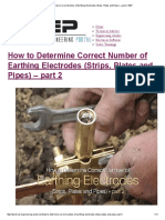 How To Determine Correct Number of Earthing Electrodes (Strips, Plates and Pipes) - Part 2 - EEP