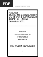 Peningkatan Kemampuan Berbicara Bahasa Inggris Siswa Kelas 
