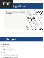 Recycling of lead