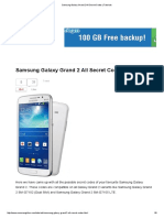 Samsung Galaxy Grand 2 All Secret Codes