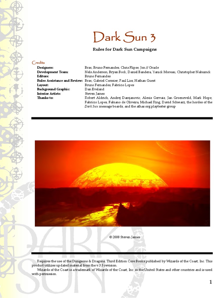 D&amp; D - Dark Sun 3.5 Setting | Dwarf (Dungeons &amp; Dragons) | Dungeons ...