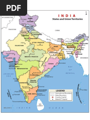 India Political Map Pdf 2020 India Political Map | Pdf | South Asia | Socialist States