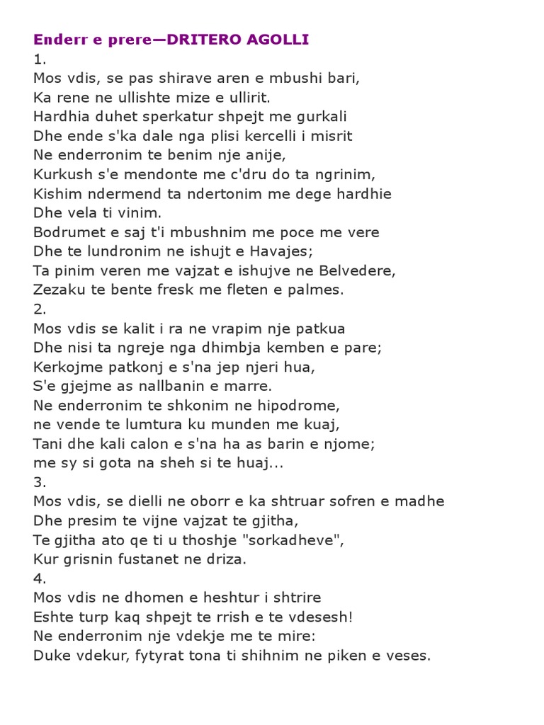 Enderr e Prere | PDF