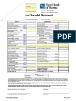 Farm Financial Statement