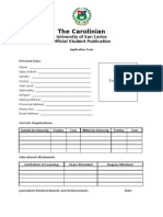 The Carolinian Application Form (.doc format)