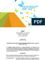 Plan de Desarrollo Municipal 2016 2019 PDF