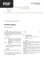 Bending Stiffness of Fiberboard