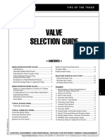 VALVE SELECTION GUIDE