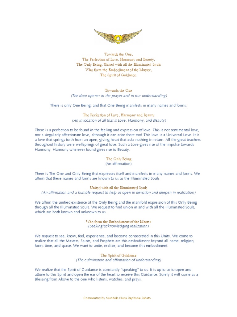 Sufi Invocation Meaning | PDF | Soul | Love