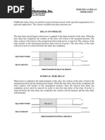 Time Delay Relay Operation