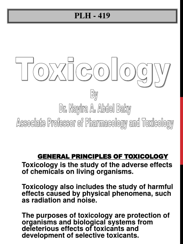 Toxicology Introduction Final PDF PDF Toxicology Glutathione