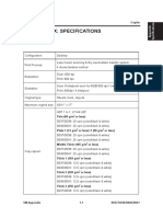 Appendix: Specifications: 1.1 Copier