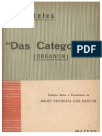 Das Categorias - Trad. Mário Ferreira