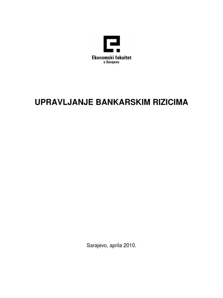 Upravljanje Bankarskim Rizicima | PDF