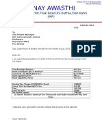 Monthly Vehicle Hire Bill Format