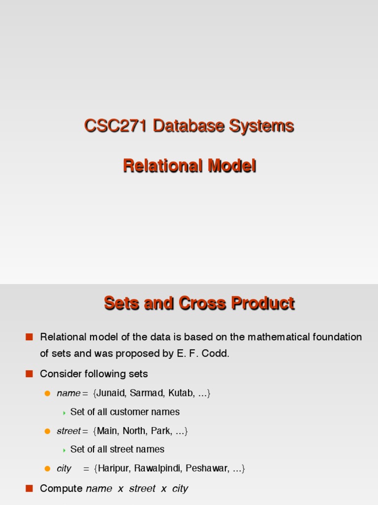 Relational Model in Database Systems | PDF