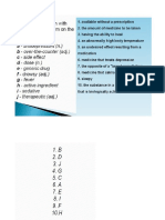 Farmacija Vocabulary