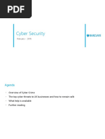 Cyber Security Presentation From Barclays