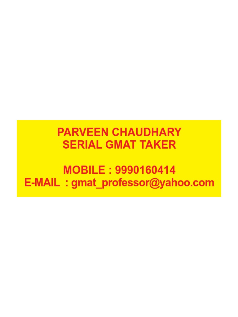 GMAT Quantitative Problem Set | PDF | List Price | Interest