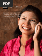 Mobile Phones Internet and Gender in Myanmar
