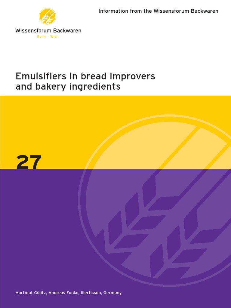 Emulsifiers in Bread Improvers PDF PDF Breads Emulsion