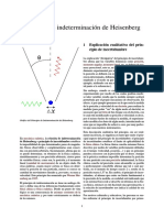 Relación de Indeterminación de Heisenberg