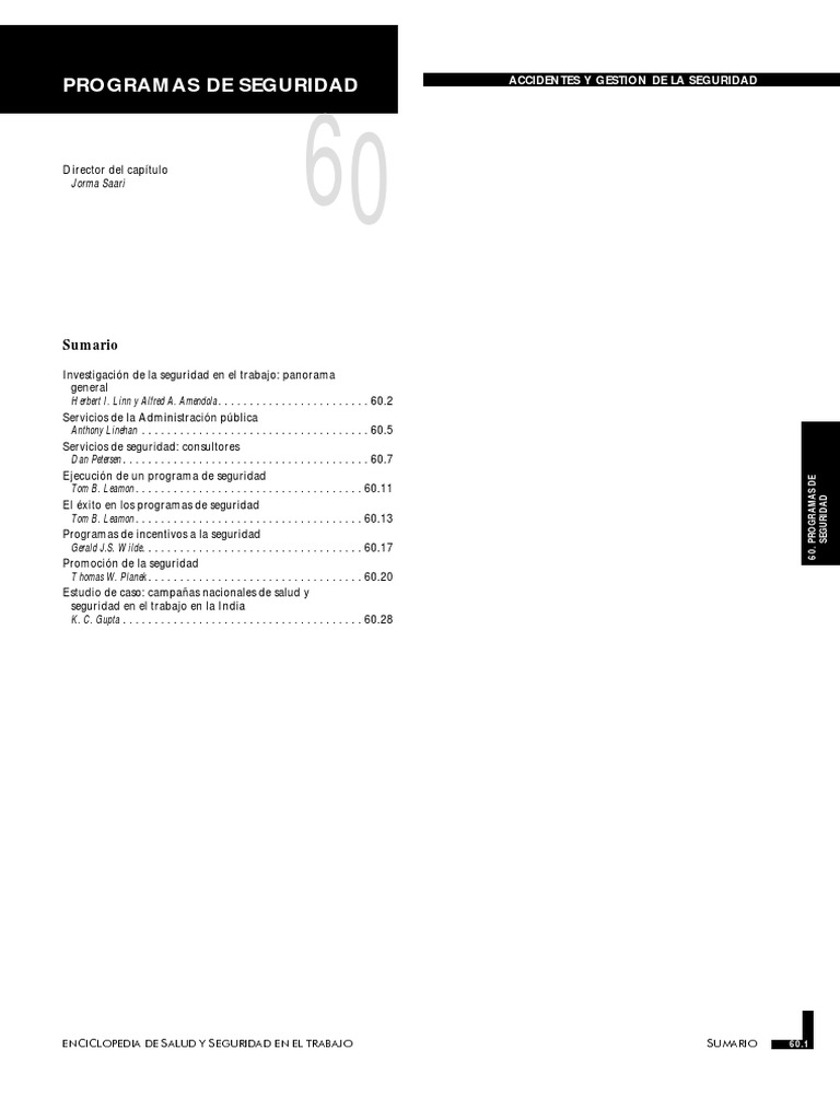 60 Programas Preventivos | PDF | Seguridad | Administración de ...