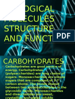 Biological Molecules Structure and Function