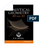 Analytical Geometry 2D and 3D - P R Vittal