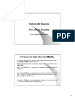 Banco de Dados - Formato de Data e Hora No Mysql PDF