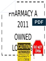 Pharmacy a 2011