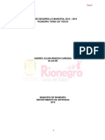 Plan de desarrollo Rionegro 2016-2020