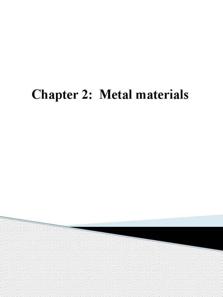 Properties and Applications of Metals | PDF | Electrical Resistivity ...