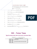 Future Tense Verbs with Will and Going To