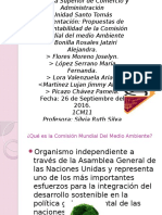 Propuestas de Sustentabilidad de La Comisión Mundial Del Medio Ambiente