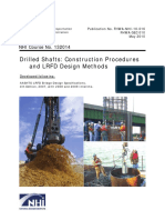 Drilled Shafts, Construction Procedures