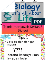 Teknik Menjawab Kertas 3 Biologi