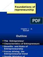 The Foundations of Entrepreneurship