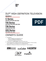 Mitsubishi HDTV Owners Manual