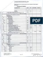 Schedule of Payment Sewerage