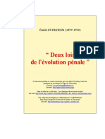 Deux lois de l'évolution pénale - Durkheim.pdf