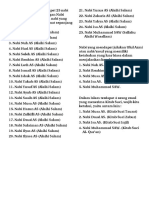 Dalam Agama Islam Terdapat 25 Nabi Yang Wajib Diketahui Dengan Nabi Muhammad SAW Sebagai Nabi Yang Terakhir Untuk Seluruh Umat Spanjang Masa