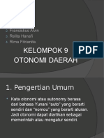 Persentasi Otonomi Daerah