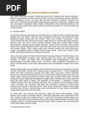 Doa Bapa Kami 8
