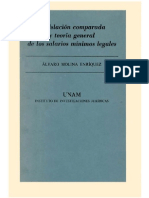 Alvaro Molina Enriquez - Legislacion Comparada - Teoria General de Los Salarios Mínimos