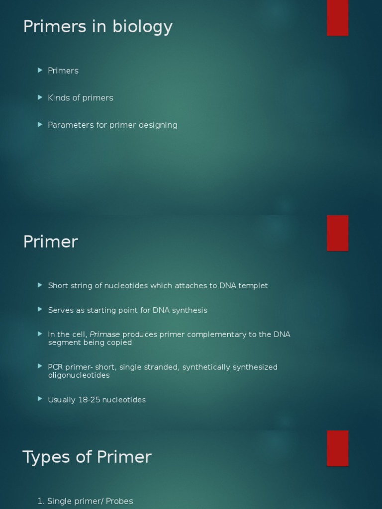Primers in Biology Nucleic Acid Thermodynamics Primer (Molecular