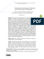 La Asamblea Constituyente de Trabajadores e Intelectuales de Chile de 1925