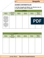 6to Grado - Geografía - Regiones Continentales PDF